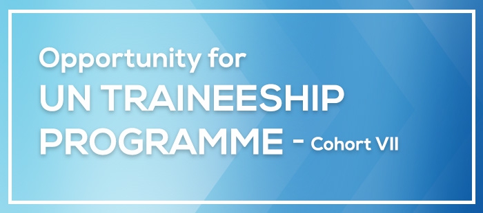 UN Traineeship Programme Cohort VII: Call for Application!