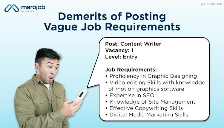 Demerits of Posting Vague Job Requirements