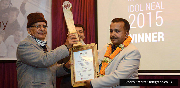 ‘इन्टिग्रीटी आइडल २०१५’ अवार्ड  प्रदीपराज कँडेललाई