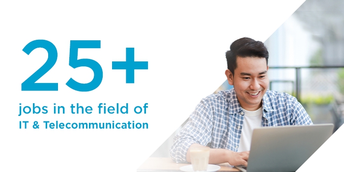 25+ jobs in the field of IT & Telecommunication