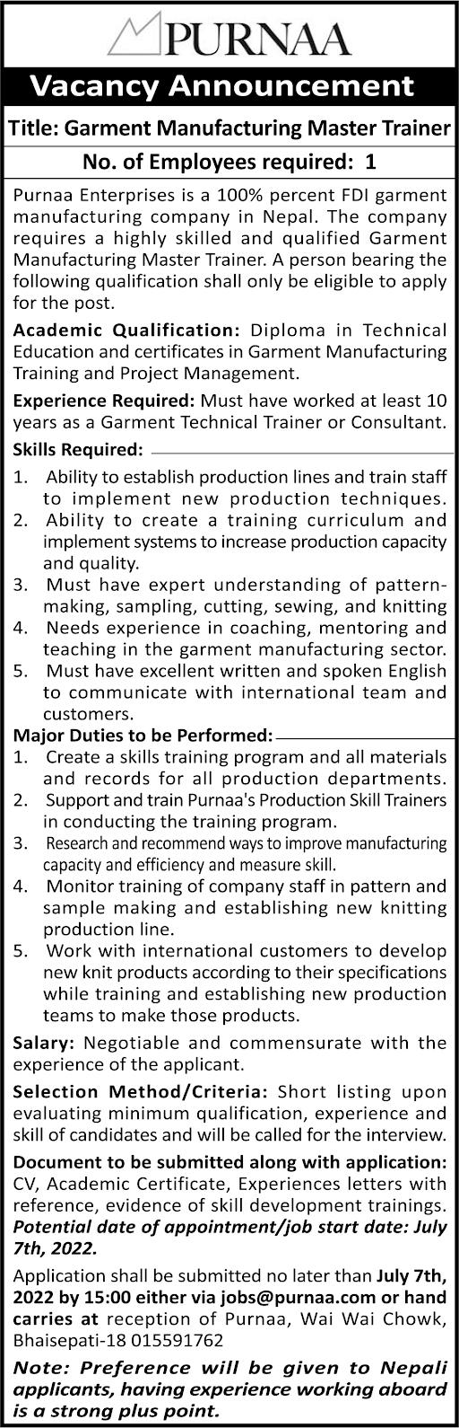 job