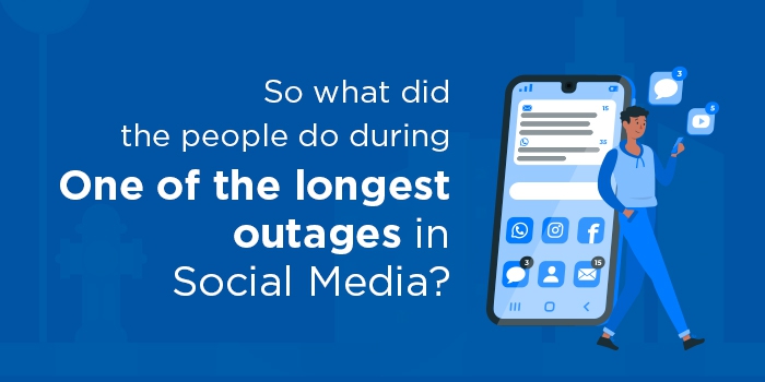 What did the people do during one of the longest outages in social media?