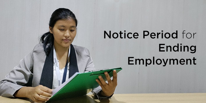 Notice Period for Ending Employment