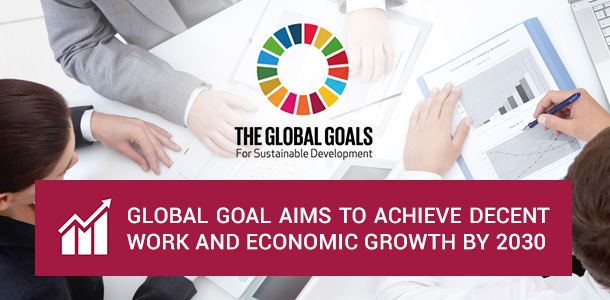 Global Goal aims to Achieve Decent Work & Economic Growth by 2030