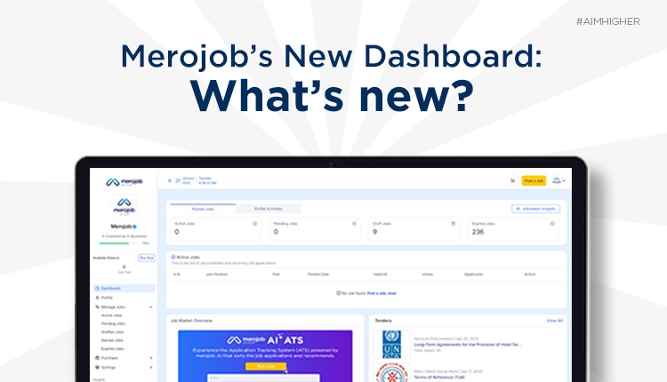 Merojob’s New Dashboard: What’s new?