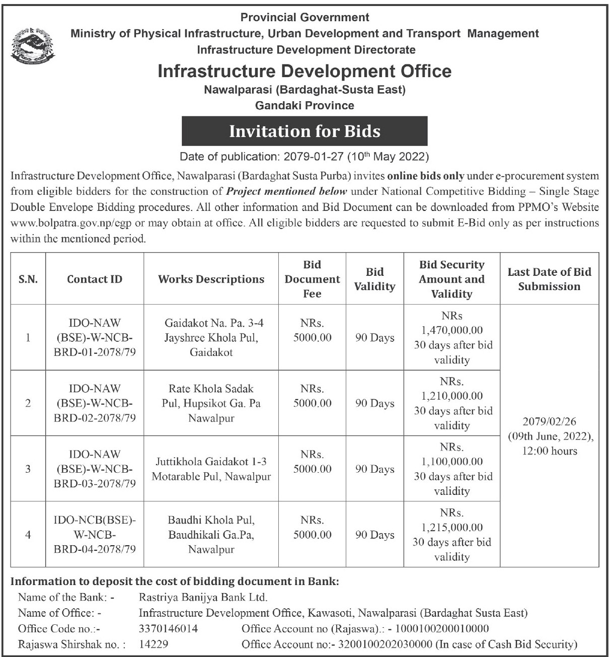 Construction of Work