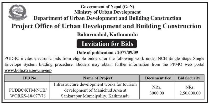 Infrastructure Development Works for Tourism Development