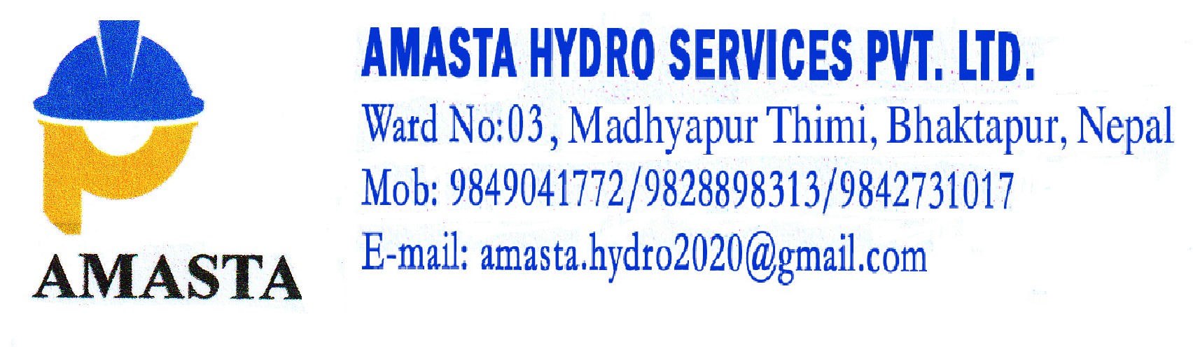 Amasta Hydro Services banner