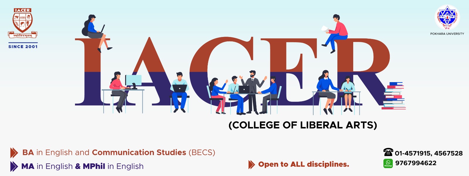 Institute of Advanced Communication, Education, and Research (IACER) banner