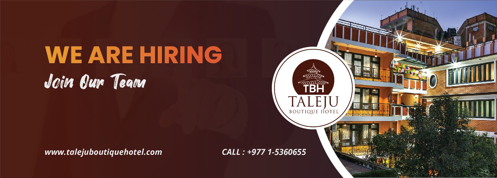 Taleju Boutique Hotel Job vacancy in Nepal merojob