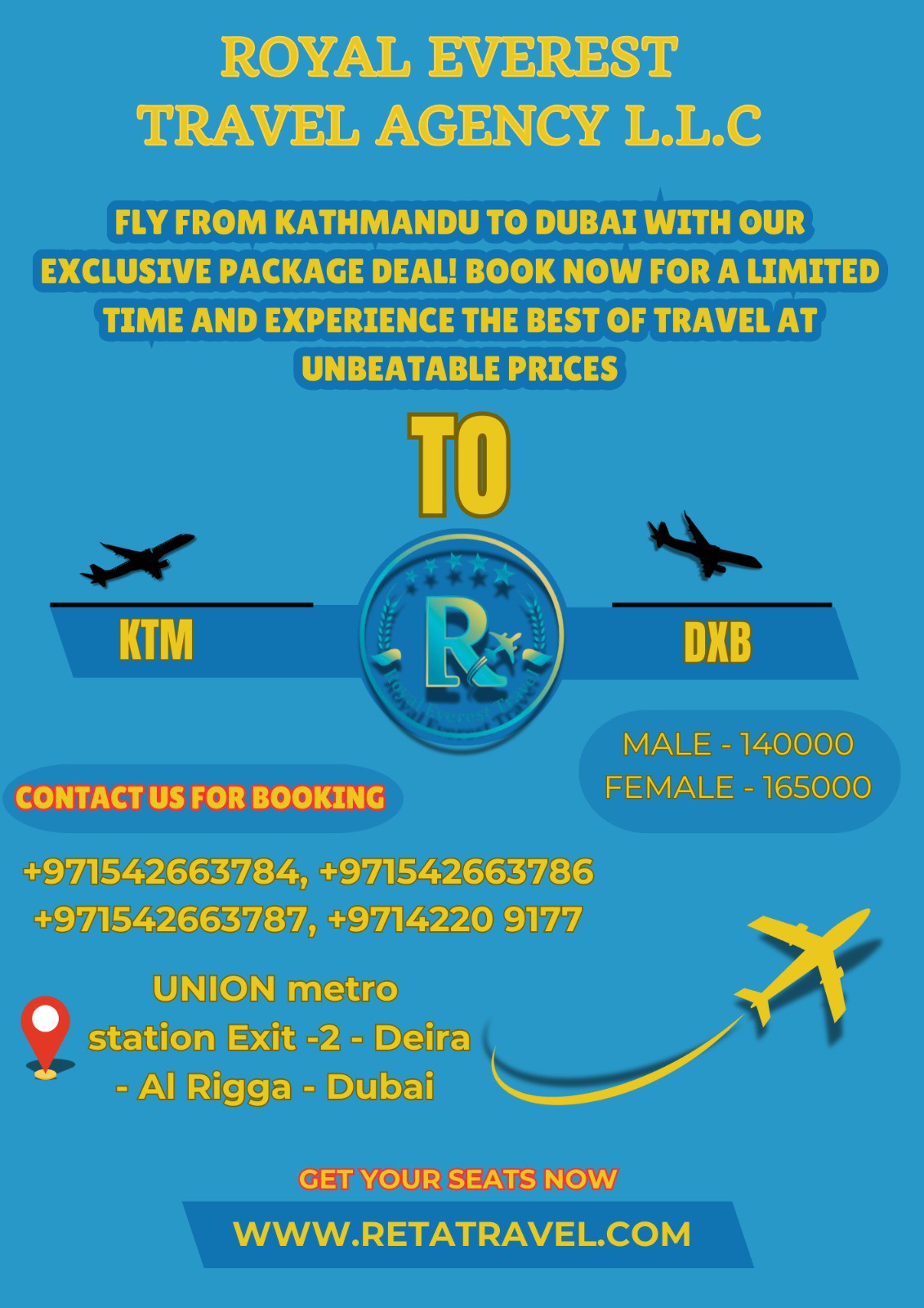 Royal Everest Travel Agency banner