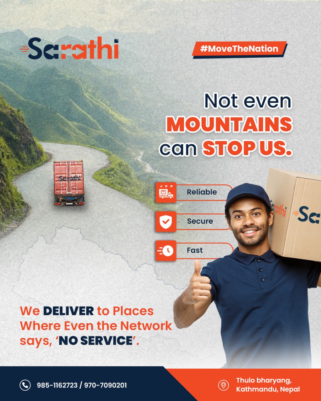 Sarathi Logistics banner
