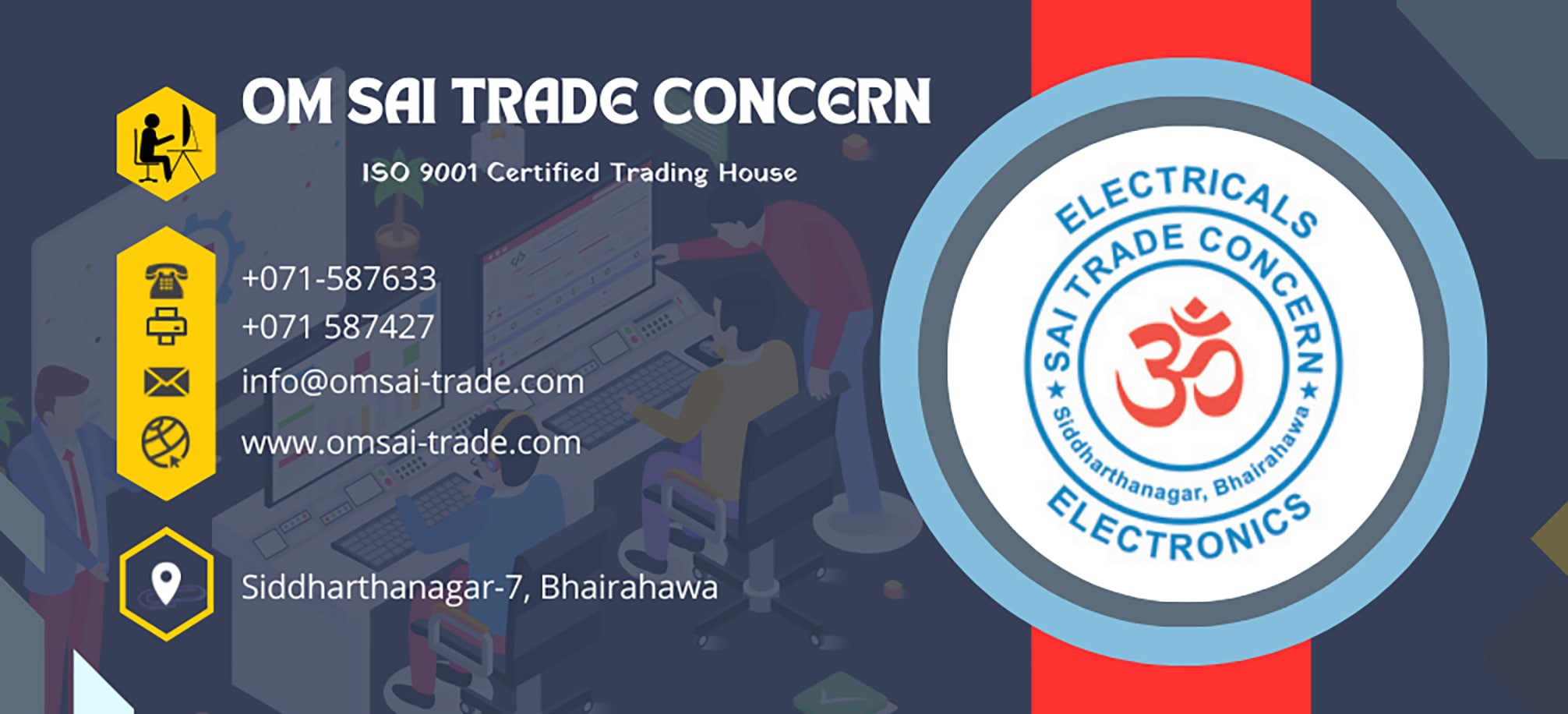 Om Sai Trade Concern banner