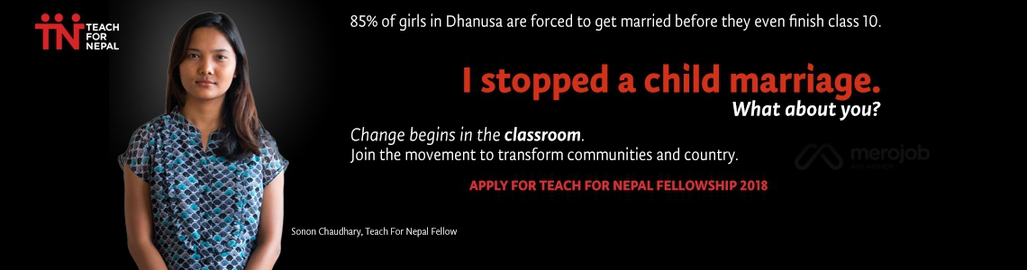 2018 Teach for Nepal Fellows
