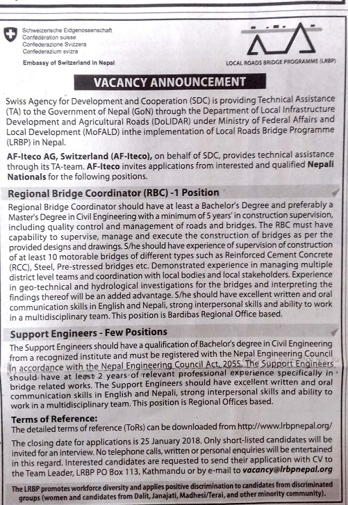 Regional Bridge Coordinator (RBC)