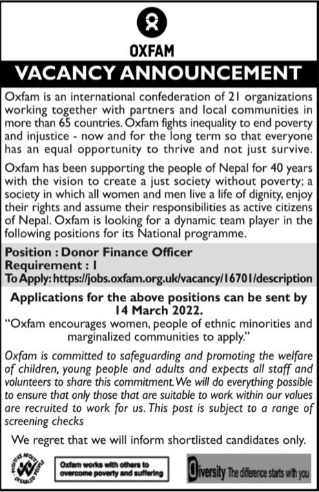 Donor Finance Officer