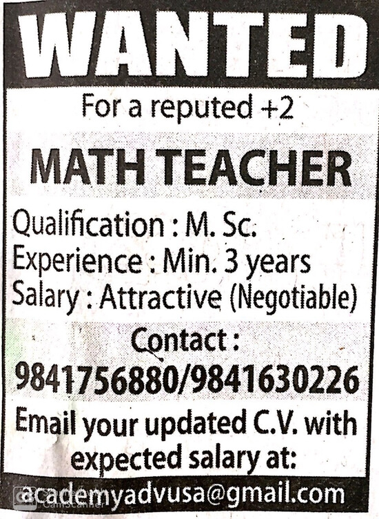 Math Teacher