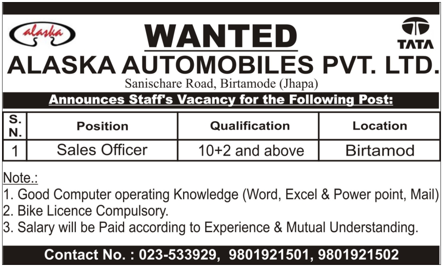 Sales Officer