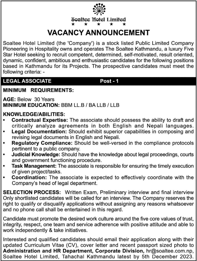 Legal Associate