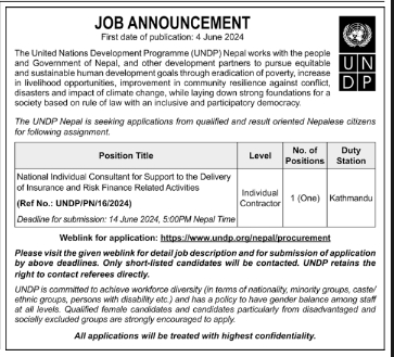 National Individual Consultant