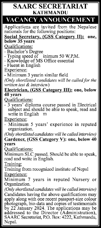 Social Secretary