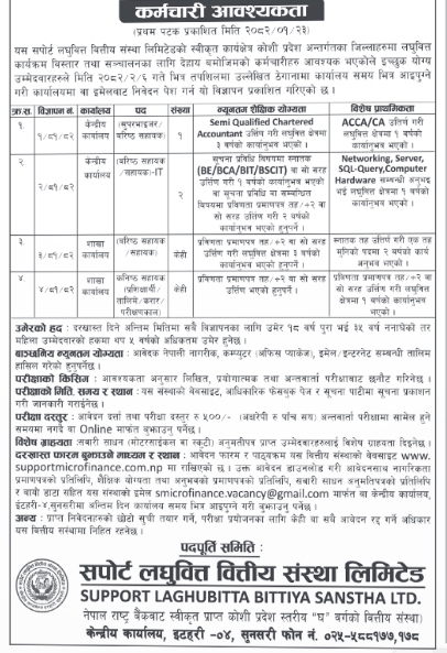 Senior Assistant / Assistant)- IT