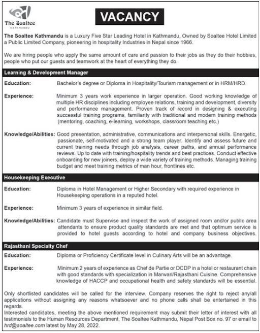 Housekeeping Executive
