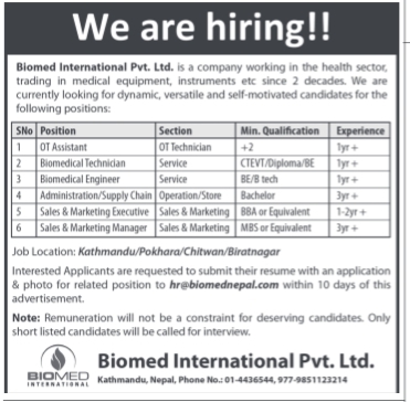 Biomedical Engineer