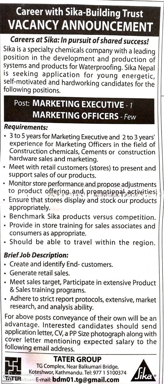 Marketing Officers - Few