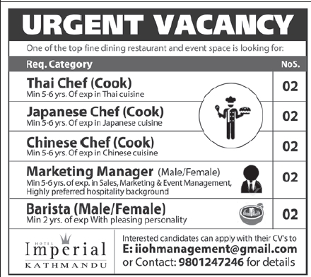 vacancy kathmandu