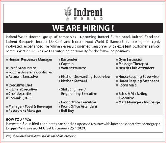 Kitchen Steward Job Vacancy In Nepal Indreni World Jan 2020 Merojob