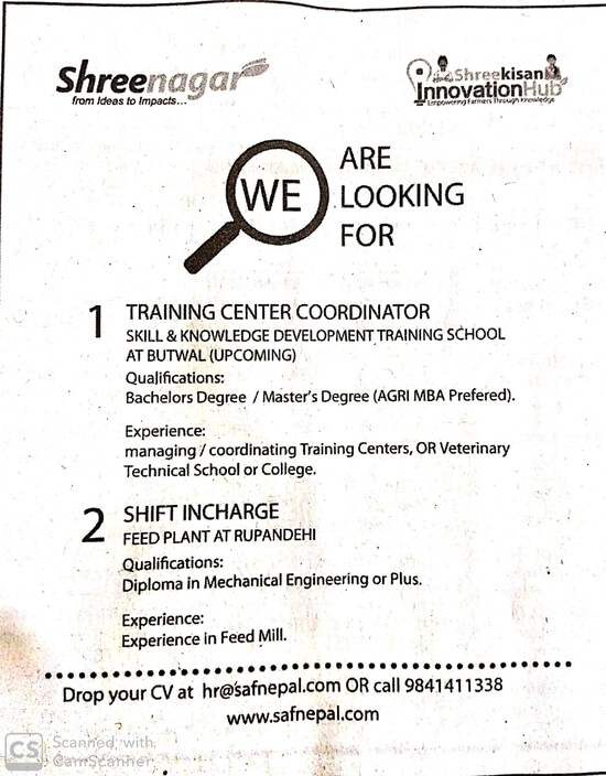 Training Center Coordinator
