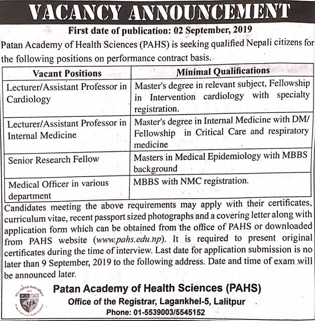 Lecturer / Assistant Professor in Cardiology