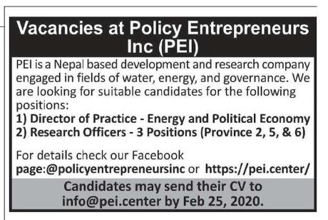 Director of Practice - Energy and Political Economy