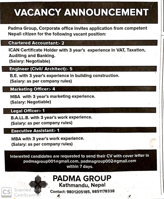 Engineer (Civil/Architect)