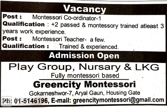 Montessori Teacher-A few