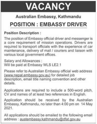 Embassy Official Driver