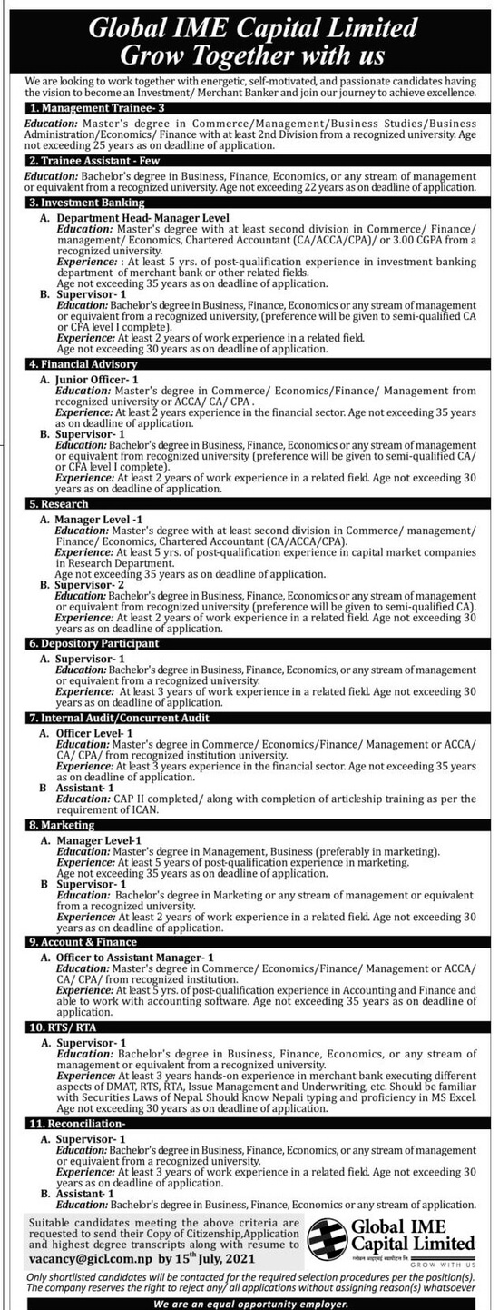 Trainee Assistant (Few)