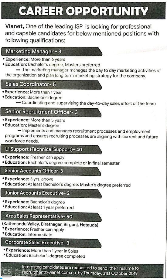 Area Sales Representative
