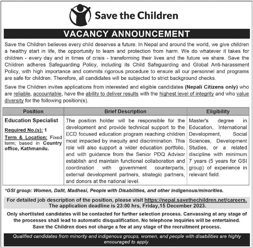 Education Specialist