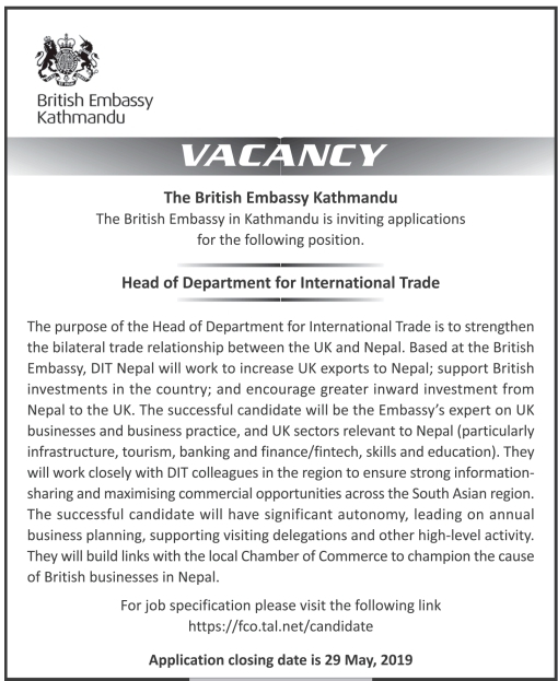 Head of Department for International Trade