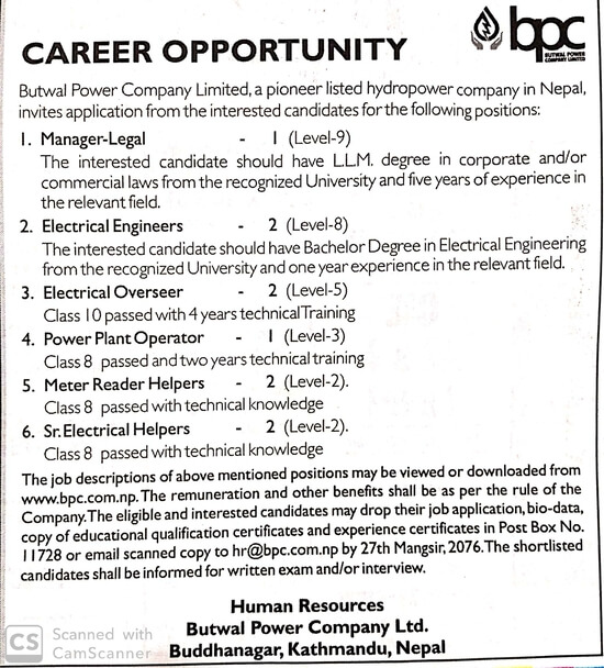 Electrical Engineers (Level-8)