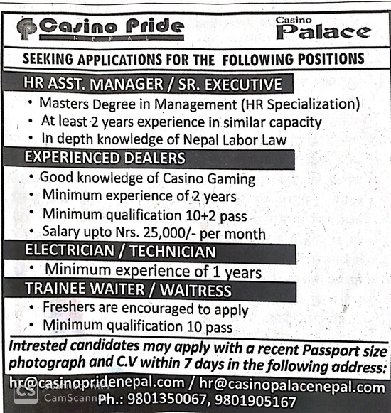 Experienced Dealers