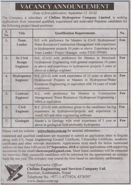 Sr.Civil Design Engineer-Few