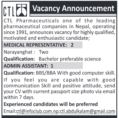 Medical Representative