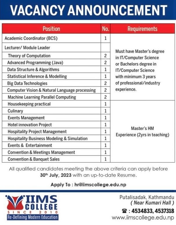 Data Structure & Algorithms (Lecturer/Module Leader)