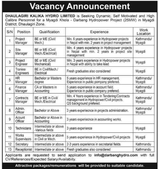 Trainee Engineers- Few