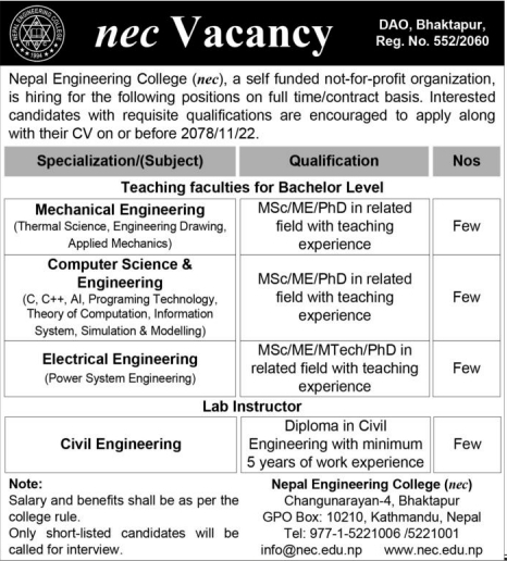 electrical-engineering-job-vacancy-in-nepal-nepal-engineering-college