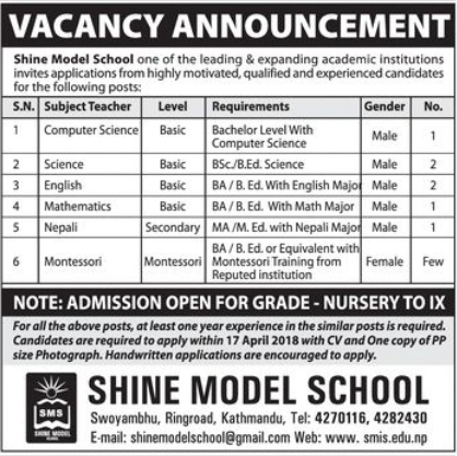Teacher (Mathematics) (Basic)