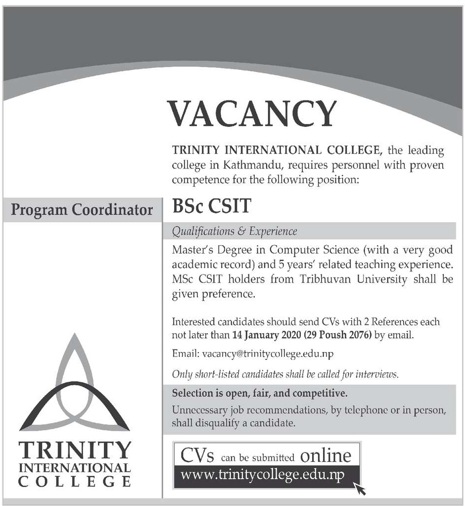 Program Coordinator-BSc CSIT